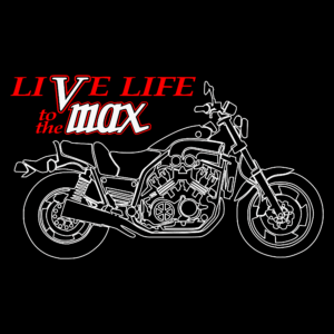 Yamaha VMax Classic V Max 1200 Design Print Tee T-Shirt